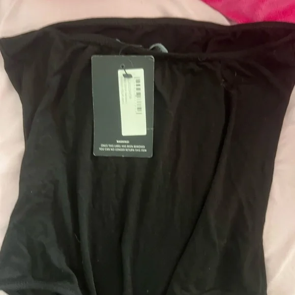 Black Strapless Top - Picture 1 of 2